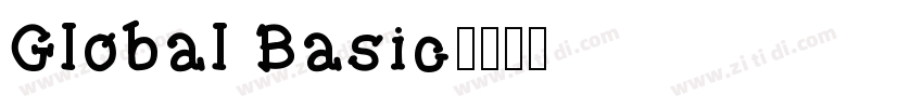 Global Basic字体转换